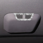 Car Rear Seat Roof Air Outlet Diamond Decoration Sticker, Left and Right Drive, Rear Seat Roof Air Outlet
