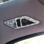 Car Rear Seat Reading Light Diamond Decoration Sticker, Left and Right Drive, Rear Seat Reading Light