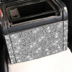 Car Rear Seat Air Outlet Panel Diamond Decoration Sticker, Left and Right Drive, Rear Seat Air Outlet Panel