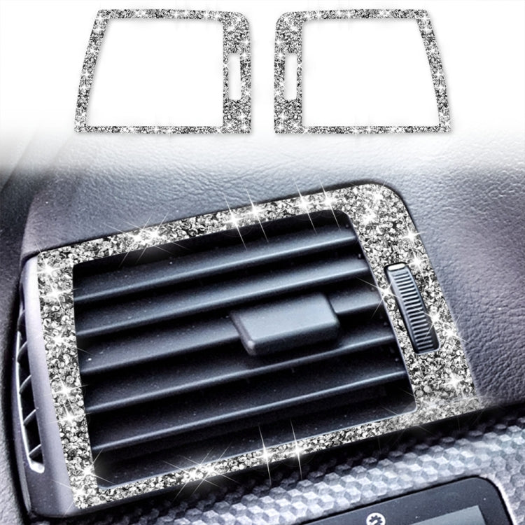 Car Left Right Air Outlet Diamond Decoration Sticker, Left and Right Drive, Left Right Air Outlet