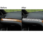 For BMW Series 3 E46 1998-2005 Car Copilot Central Control Diamond Decoration Sticker, Copilot Central Control Right Drive, Copilot Central Control Left Drive