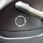 Car Horn Circle Diamond Decoration Sticker, Left and Right Drive, Horn Circle