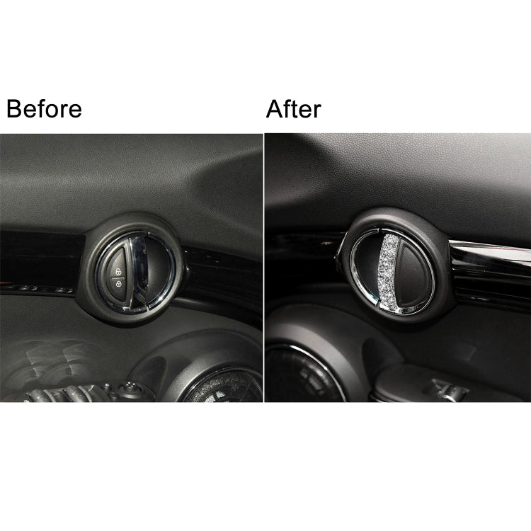 For BMW Mini Cooper Clubman Countryman  F55 4pcs Car F Chassis Door Handle Diamond Decoration Sticker, For BMW Mini Cooper Clubman Countryman F55