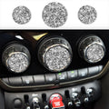 Car Multimedia Knob Diamond Decoration Sticker, For BMW Mini F55 / F56