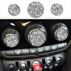 Car Multimedia Knob Diamond Decoration Sticker, For BMW Mini F55 / F56