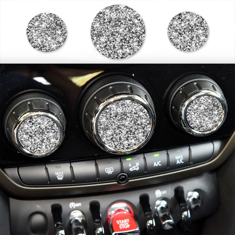 Car Multimedia Knob Diamond Decoration Sticker, For BMW Mini F55 / F56