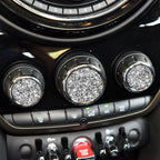 Car Multimedia Knob Diamond Decoration Sticker, For BMW Mini F55 / F56