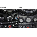 Car Multimedia Knob Diamond Decoration Sticker, For BMW Mini F55 / F56