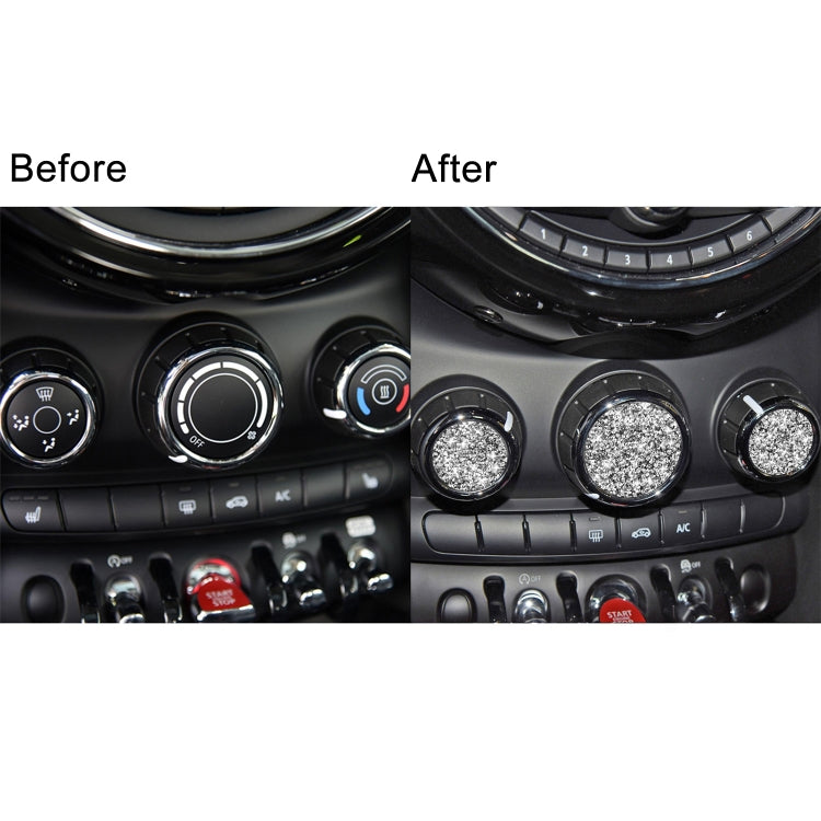 Car Multimedia Knob Diamond Decoration Sticker, For BMW Mini F55 / F56