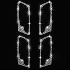 For BMW X5 E70 / X6 E71 2008-2014 Car Door Inner Handle Frame Diamond Decoration Sticker, Door Inner Handle Frame