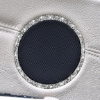 For BMW E70 2008-2013 / E71 2008-2014 4pcs Car Horn Circle Diamond Decoration Sticker, 4pcs Horn Circle