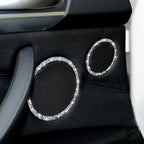 For BMW E70 2008-2013 / E71 2008-2014 6pcs Car Horn Circle Diamond Decoration Sticker, 6pcs Horn Circle