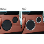 For BMW E70 2008-2013 / E71 2008-2014 6pcs Car Horn Circle Diamond Decoration Sticker, 6pcs Horn Circle