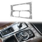 For BMW X5 E70 2008-2013 / X6 E71 2009-2014 Car Gear Panel Diamond Decoration Sticker, Gear Panel, High Configuration Left Drive, Gear Panel, High Configuration Right Drive