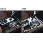 For BMW X5 E70 2008-2013 / X6 E71 2009-2014 Car Gear Panel Diamond Decoration Sticker, Gear Panel, High Configuration Left Drive, Gear Panel, High Configuration Right Drive