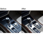 For BMW X5 E70 2008-2013 / X6 E71 2009-2014 Car Gear Panel Diamond Decoration Sticker, Gear Panel, Low Configuration Left Drive, Gear Panel, Low Configuration Right Drive