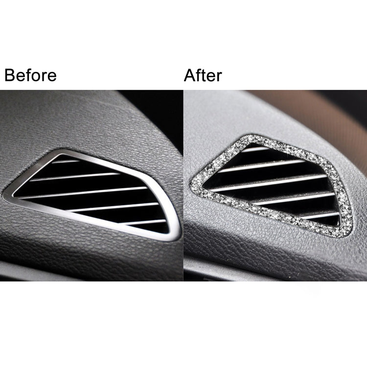 For BMW X5 E70 / X6 E71 2008-2013 Car Dashboard Air Outlet Diamond Decoration Sticker, Dashboard Air Outlet Right Drive, Dashboard Air Outlet Left Drive