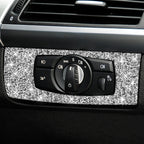 For BMW X5 E70 / X6 E71 2008-2013 Car Headlight Panel Diamond Decoration Sticker, Headlight Panel Right Drive, Headlight Panel Left Drive