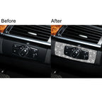 For BMW X5 E70 / X6 E71 2008-2013 Car Headlight Panel Diamond Decoration Sticker, Headlight Panel Right Drive, Headlight Panel Left Drive