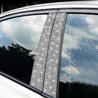 For BMW X5 E70 2008-2013 8pcs Car B-Pillar Diamond Decoration Sticker, B-Pillar