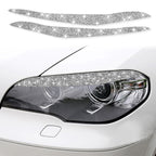 For BMW X5 E70 2010-2012 Car Light Eyebrow Diamond Decoration Sticker, Light Eyebrow