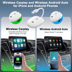 THT-020-9-1 USB + USB-C / Type-C Wired to Wireless Carplay / Android Auto Adapter, THT-020-9-1