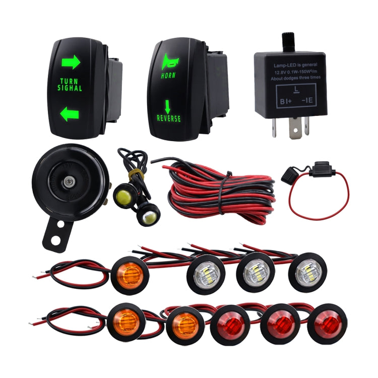 ATV UTV SXS Turn Signal Light Horn Wire Harness Kit, CP-4332