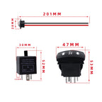 ATV UTV SXS Turn Signal Light Horn Wire Harness Kit, CP-4332