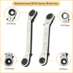 15pcs / Set Air Conditioning Valve Core Disassembly Tool with Rrepair Wrench & Valve Core, CP-4340