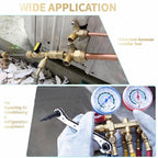15pcs / Set Air Conditioning Valve Core Disassembly Tool with Rrepair Wrench & Valve Core, CP-4340