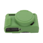 Soft Silicone Protective Case with Lens Cover, For Canon PowerShot G7 X Mark II / G7X2