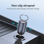 USAMS US-CC206 C38 PD30W USB + Type-C Dual Port Fast Charging Aluminum Alloy Car Charger