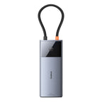Baseus Metal Gleam Series II 6 in 1 Type-C to 1xHDMI+2xType-C+2xUSB+1xRJ45 HUB Docking Station, BS-OH099