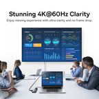 Baseus Metal Gleam Series II 6 in 1 Type-C to 1xHDMI+2xType-C+2xUSB+1xRJ45 HUB Docking Station, BS-OH099