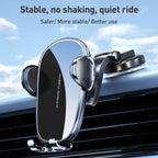 D6 Mechanical Locking Wireless Fast Charging Air Outlet Car Holder, Standard, Strong Suction Cup Version