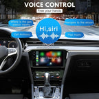 USB + USB-C / Type-C Wired to Wireless Carplay Adapter, Black Box