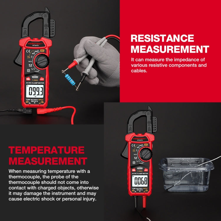 HABOTEST HT207B Multifunctional Digital Clamp Multimeter, HT207B