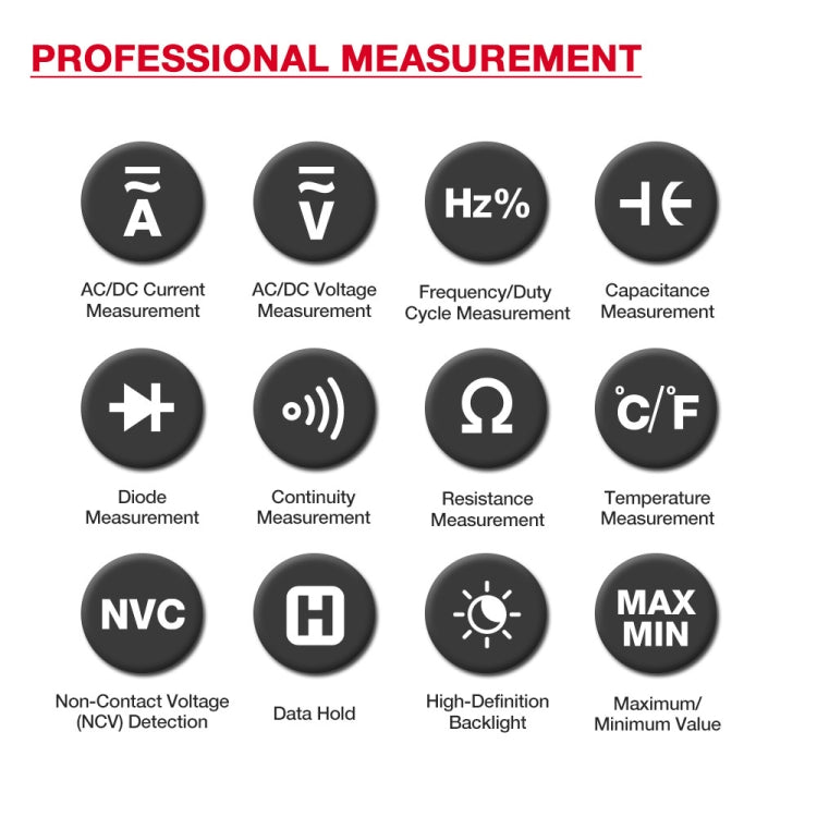 HABOTEST HT207D Multifunctional Digital Clamp Multimeter, HT207D
