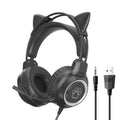 G35 Cute Cat RGB Head-mounted Wired Gaming Earphone