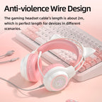 G35 Cute Cat RGB Head-mounted Wired Gaming Earphone