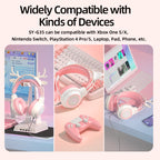 G35 Cute Cat RGB Head-mounted Wired Gaming Earphone