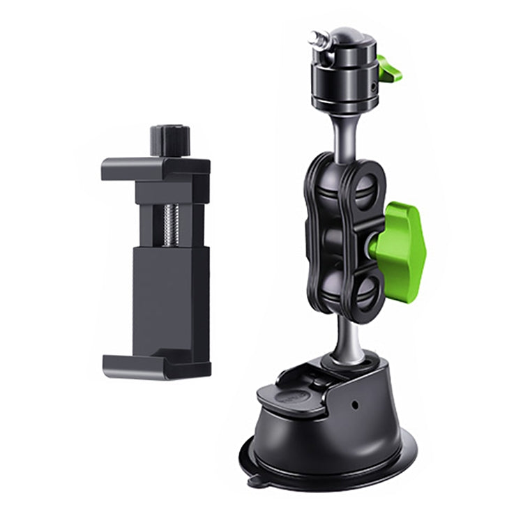 Single Suction Cup Pea Clamp Arm Holder, 23cm with Knob Phone Clamp, 33cm with Knob Phone Clamp, 23cm with Elastic Phone Clamp, 33cm with Elastic Phone Clamp, 23cm with Metal Phone Clamp, 33cm with Metal Phone Clamp