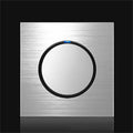 86mm Gray Aluminum Wire Drawing LED Switch Panel, One Billing Control, One Open Dual Control, Two Billing Control, Two Open Dual Control, Triple Billing Control, Triple Open Dual Control, Four Open Dual Control, One Open Multiple Control, Computer Sock...