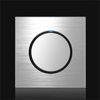 86mm Gray Aluminum Wire Drawing LED Switch Panel, One Billing Control, One Open Dual Control, Two Billing Control, Two Open Dual Control, Triple Billing Control, Triple Open Dual Control, Four Open Dual Control, One Open Multiple Control, Computer Sock...