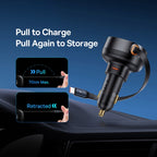 Baseus Tuxiang Pro 60W 2 in 1 Dual Type-C Interface Car Charger