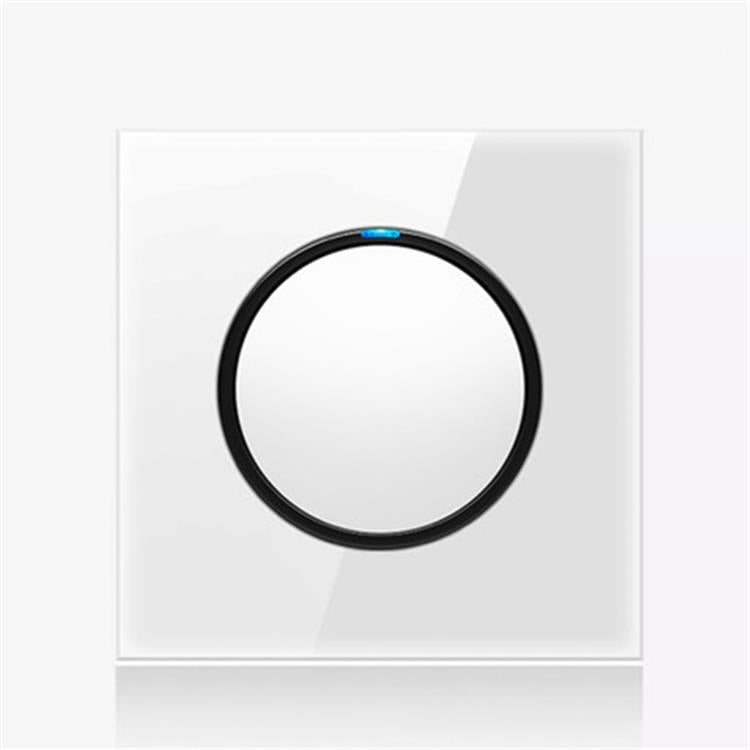 86mm Round LED Tempered Glass Switch Panel, White Round Glass, One Open Dual Control, Two Open Dual Control, Three Billing Control, Three Open Dual Control, Four Billing Control, Four Open Dual Control, One Open Multiple Control, Telephone Socket      ...