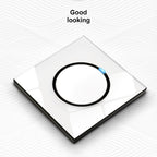 86mm Round LED Tempered Glass Switch Panel, White Round Glass, One Open Dual Control, Two Open Dual Control, Three Billing Control, Three Open Dual Control, Four Billing Control, Four Open Dual Control, One Open Multiple Control, Telephone Socket      ...