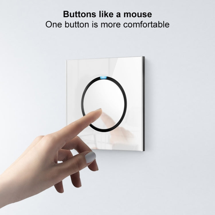 86mm Round LED Tempered Glass Switch Panel, White Round Glass, One Open Dual Control, Two Open Dual Control, Three Billing Control, Three Open Dual Control, Four Billing Control, Four Open Dual Control, One Open Multiple Control, Telephone Socket      ...