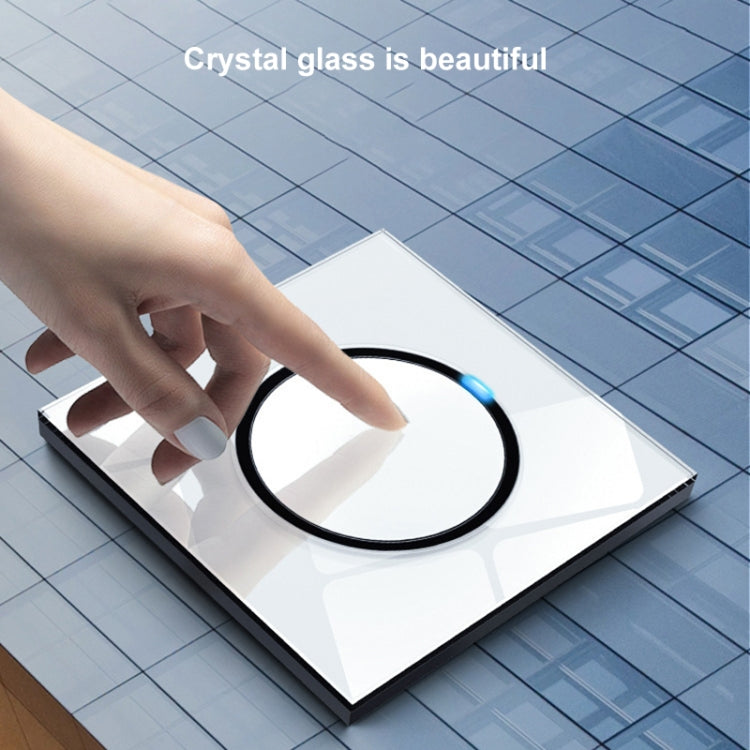 86mm Round LED Tempered Glass Switch Panel, White Round Glass, One Open Dual Control, Two Open Dual Control, Three Billing Control, Three Open Dual Control, Four Billing Control, Four Open Dual Control, One Open Multiple Control, Telephone Socket      ...