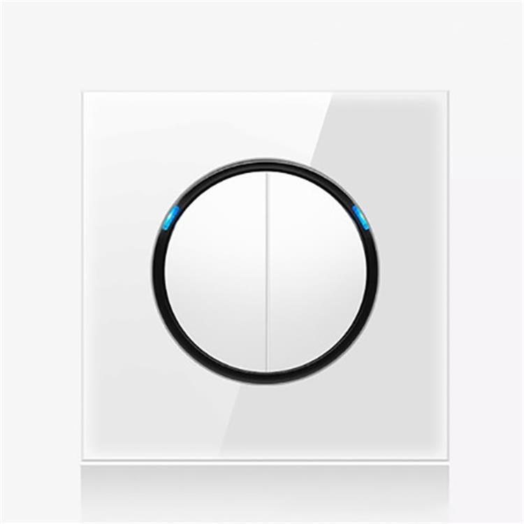 86mm Round LED Tempered Glass Switch Panel, White Round Glass, One Open Dual Control, Two Open Dual Control, Three Billing Control, Three Open Dual Control, Four Billing Control, Four Open Dual Control, One Open Multiple Control, Telephone Socket      ...